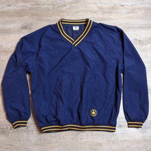 Vintage Converse pullover windbreaker jacket hoodie pocket XL